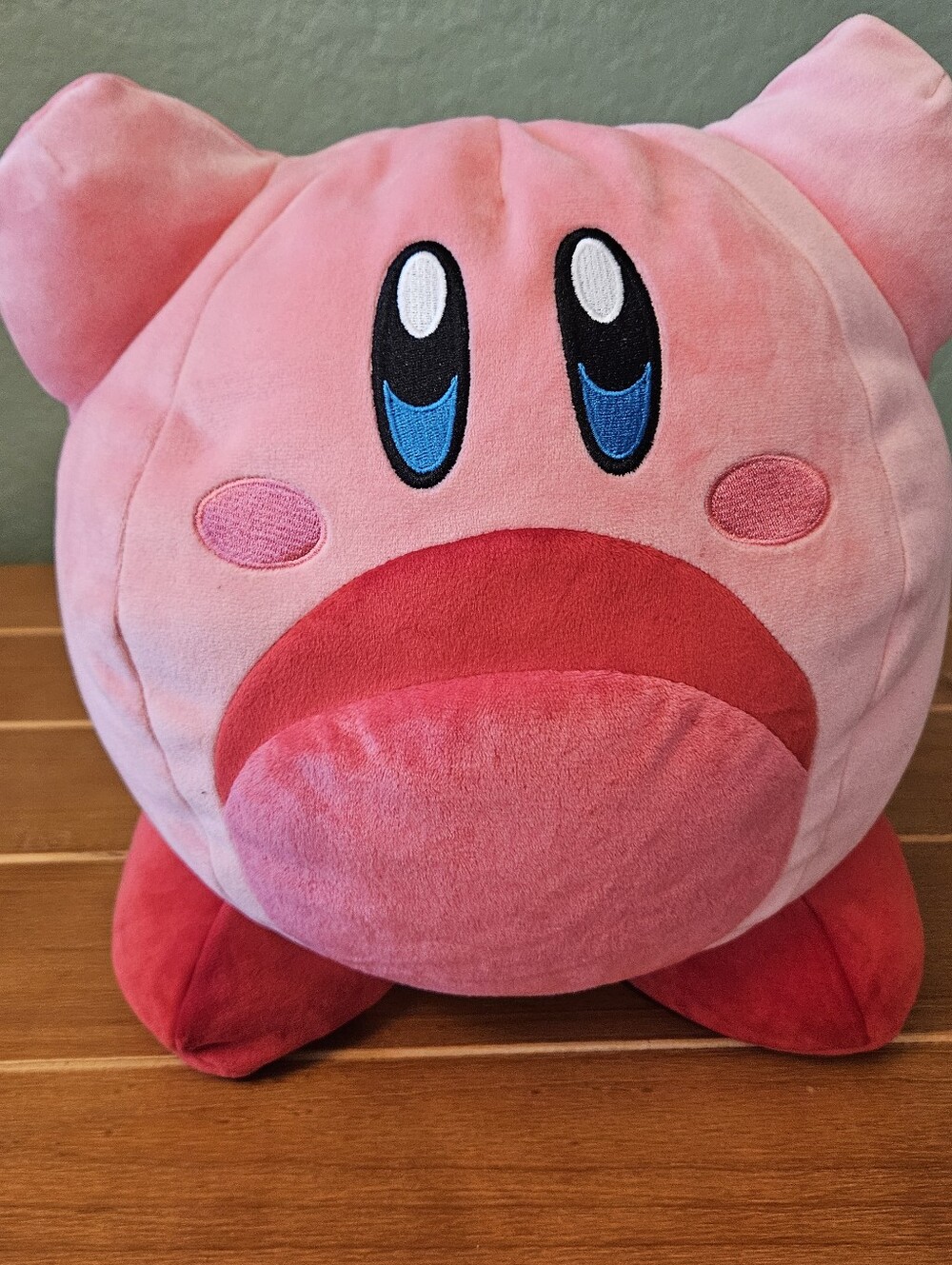 NWT- Club Mocchi-Mocchi Inhaling Kirby Mega Plush Pillow